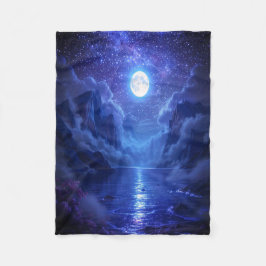 Full Moon Lake Blanket - Gezellige Natuur-geïnspir Fleece Deken