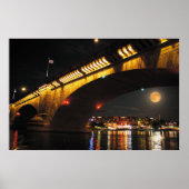 Full Moon London Bridge Poster (Voorkant)