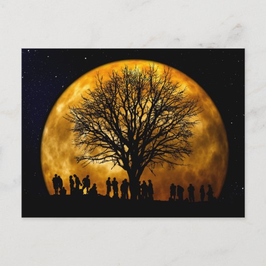 Full Moon Midnight Briefkaart (Voorkant)