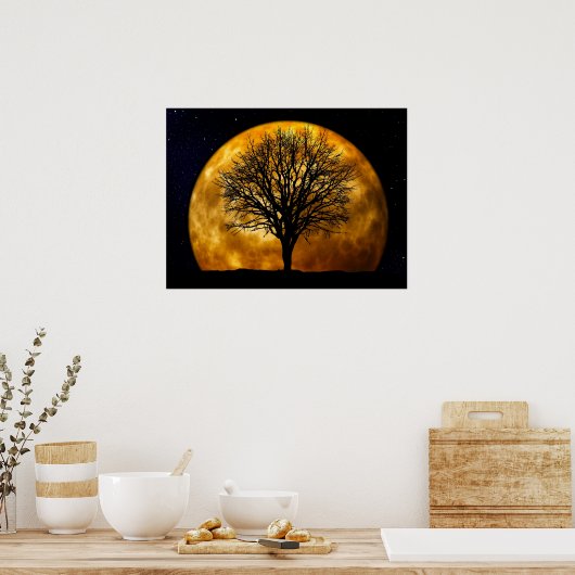 Full Moon Midnight Poster (Keuken)