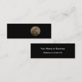 Full Moon Mini Bladwijzer Visitekaartje (Voorkant / Achterkant)