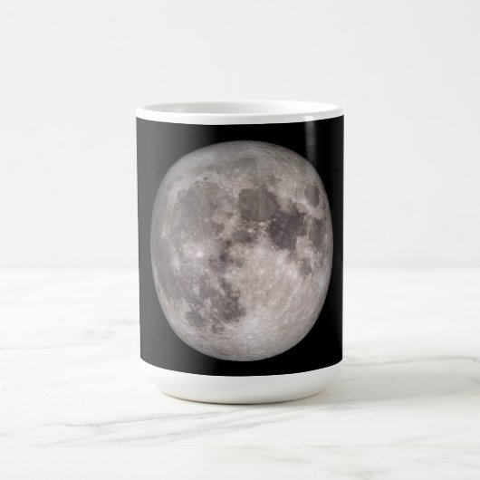 Full moon NASA-afbeelding Magische Mok (Midden)