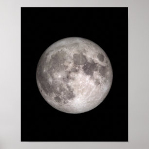 Full moon NASA-afbeelding Poster