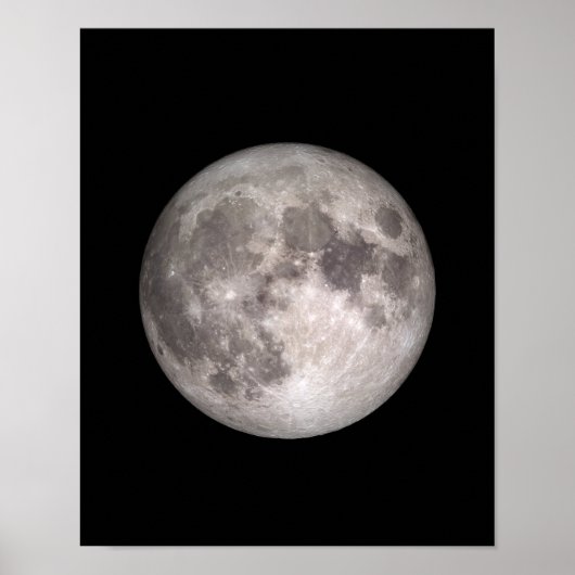 Full moon NASA-afbeelding Poster (Voorkant)