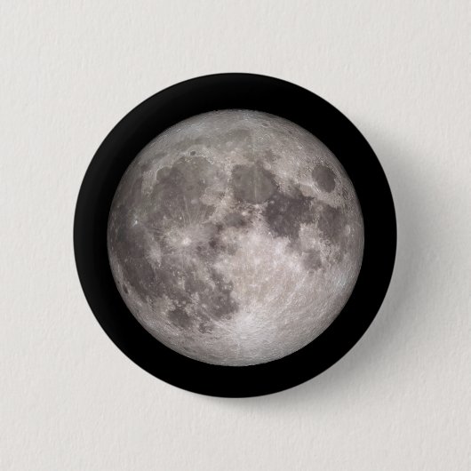 Full moon NASA-afbeelding Ronde Button 5,7 Cm (Voorkant)