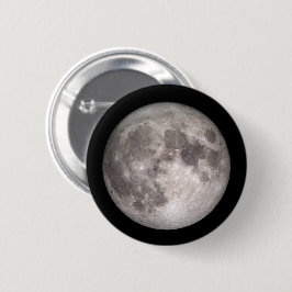 Full moon NASA-afbeelding Ronde Button 5,7 Cm