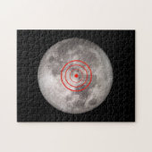 Full moon NASA afbeelding target practice spoof Legpuzzel (Horizontaal)
