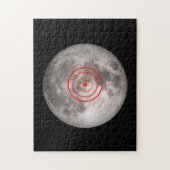 Full moon NASA afbeelding target practice spoof Legpuzzel (Verticaal)