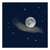 Full moon night  perfect poster (Voorkant)