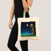 Full Moon Night Sky Canvas tas (Voorkant (product))