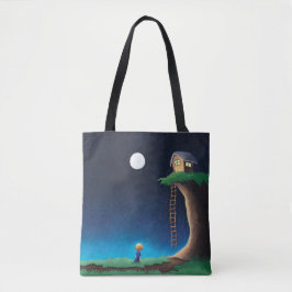 Full Moon Night Sky Canvas tas