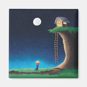 Full Moon Night Sky Magnet