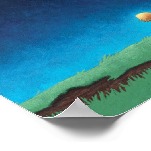 Full Moon Night Sky Poster (Hoek)