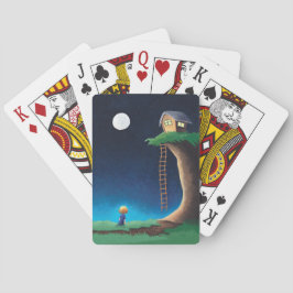 Full Moon Night Sky-speelkaarten Pokerkaarten