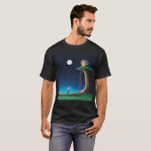 Full Moon Night Sky T-Shirt (Voorkant volledig)