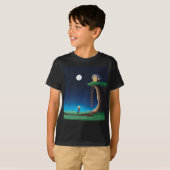 Full Moon Night Sky T-Shirt (Voorkant volledig)