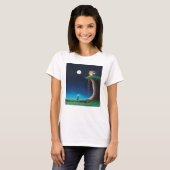 Full Moon Night Sky T-Shirt (Voorkant volledig)