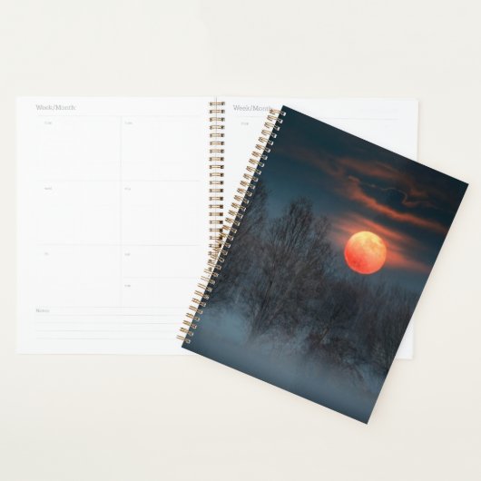 Full Moon November in Scalenghe, Italië Planner (Display)