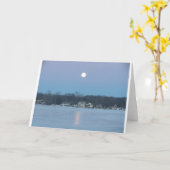 Full moon on Lake #3 Kaart (Gele Bloem)