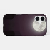 Full Moon Over Graveyard Gothic Case iPhone 16 Hoesje (Achterkant horizontaal)