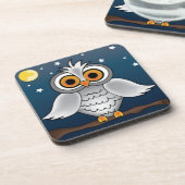 Full Moon Owl Bier Onderzetter (Linkerzijde)
