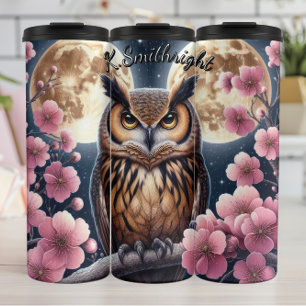 Full Moon Owl Thermosbeker