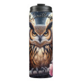Full Moon Owl Thermosbeker (Voorkant)