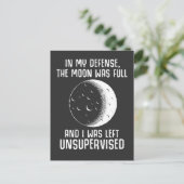 Full Moon Pagan Witch Wiccan Quote Briefkaart (Staand voorkant)