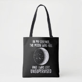 Full Moon Pagan Witch Wiccan Quote Tote Bag (Voorkant)