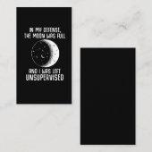 Full Moon Pagan Witch Wiccan Quote Visitekaartje (Voorkant / Achterkant)