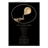 Full Moon Phases Dates Elephant Calendar 2023 (Voorkant)