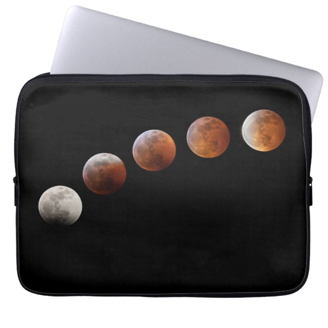 Full Moon Phases Total Lunar Eclipse | Colorado Laptop Sleeve (Voorkant)