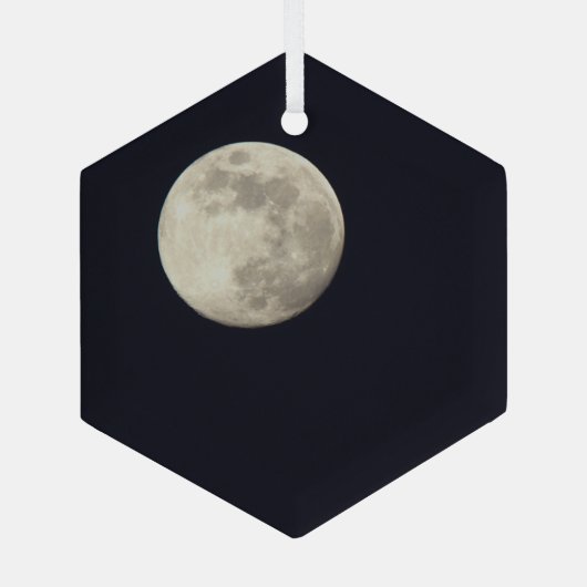 Full Moon Photo Ornament (Achterkant)