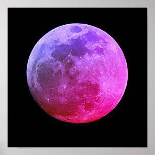 Full Moon Photography Poster print voor framing