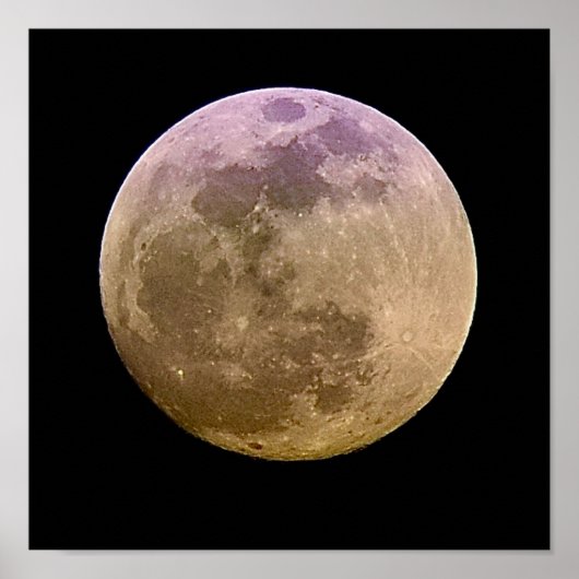 Full Moon Photography Poster print voor framing (Voorkant)