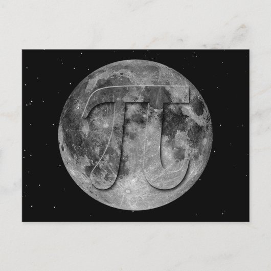 Full Moon Pi Day Fun Briefkaart (Voorkant)