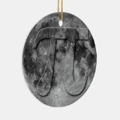 Full Moon Pi Day Fun Keramisch Ornament (Rechts)