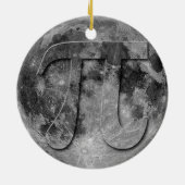 Full Moon Pi Day Fun Keramisch Ornament (Achterkant)