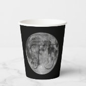 Full Moon Pi Day Fun Papieren Bekers (Voorkant)