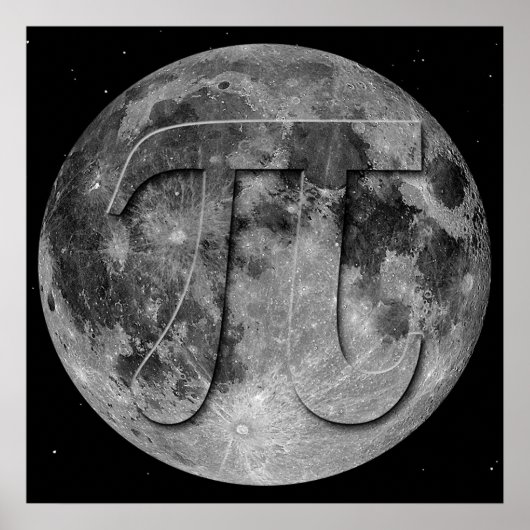 Full Moon Pi Day Fun Poster (Voorkant)