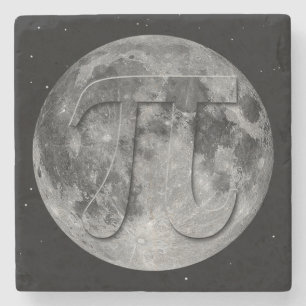 Full Moon Pi Day Fun Stenen Onderzetter