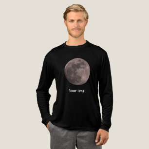 Full moon picture Tri-Blend shirt