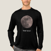 Full moon picture Tri-Blend shirt (Voorkant volledig)