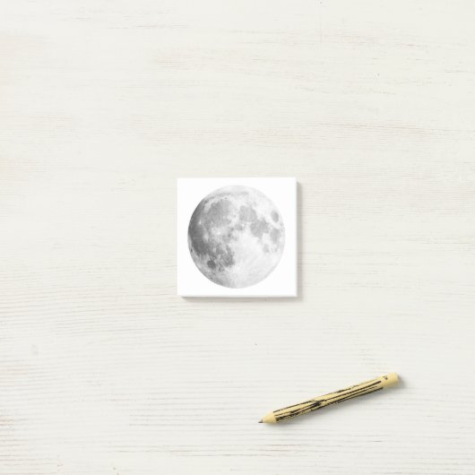 Full Moon Post It Notes / White (Op bureau)