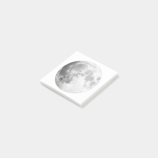Full Moon Post It Notes / White (Schuin)