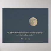 Full Moon Poster Robert Browning Quote (Voorkant)