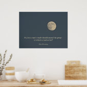 Full Moon Poster Robert Browning Quote (Keuken)
