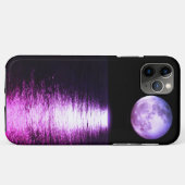 Full-moon reflectie paars Case-Mate iPhone case (Achterkant (horizontaal))