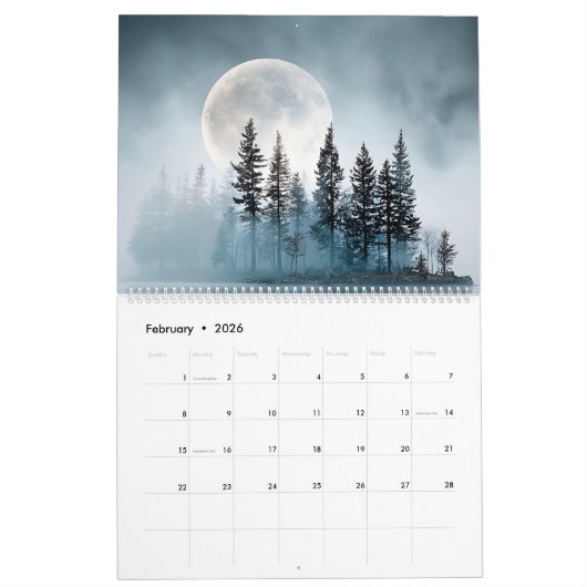 Full Moon Reflections 2026 Calendar Kalender (Feb 2026)