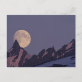 Full Moon Rises | Chugach Mountains Alaska Briefkaart (Voorkant)